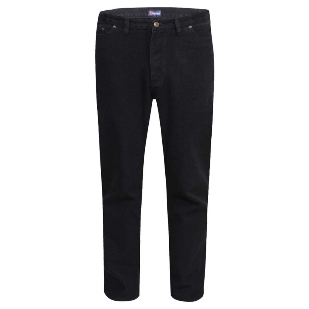 Duke Mens D555 Rockford Comfort Tall Jeans / Black